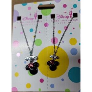 Disney Parks exclusive Minnie Mouse,  Mother , Daughter matching necklaces